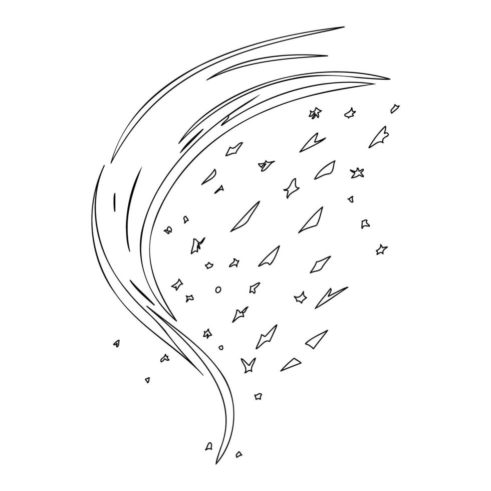 Astronaut outline illustration sketch vector