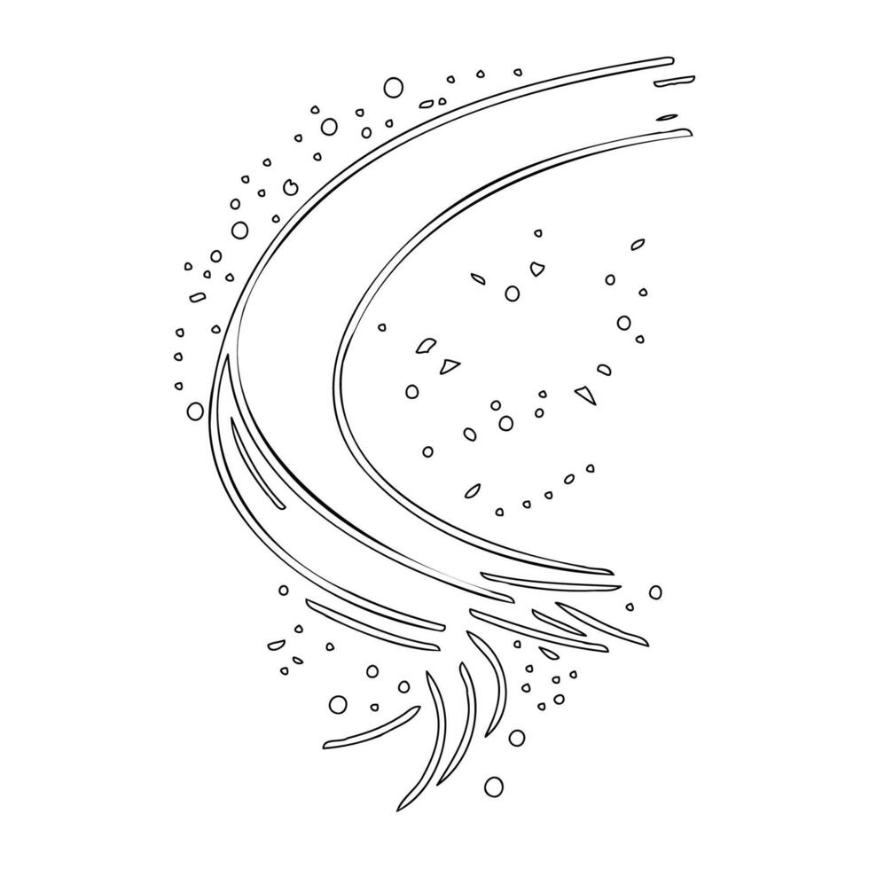 Astronaut outline illustration sketch vector
