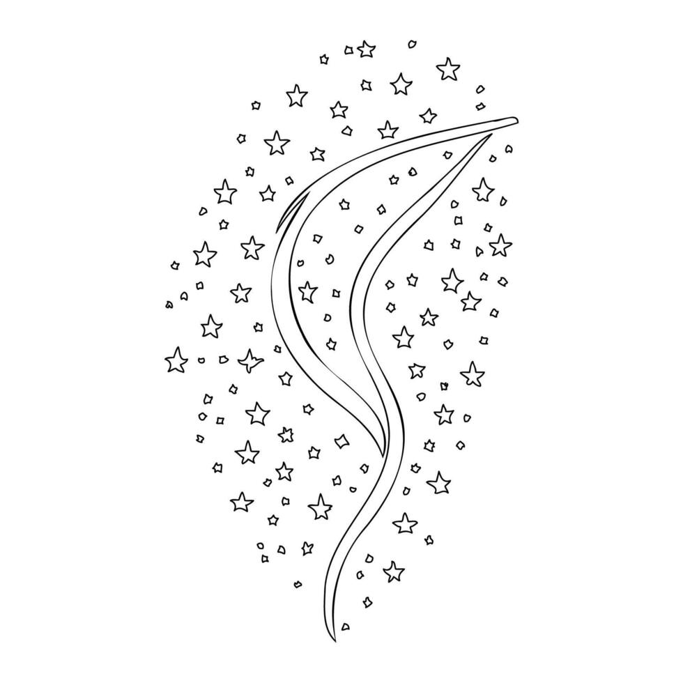 Astronaut outline illustration sketch vector