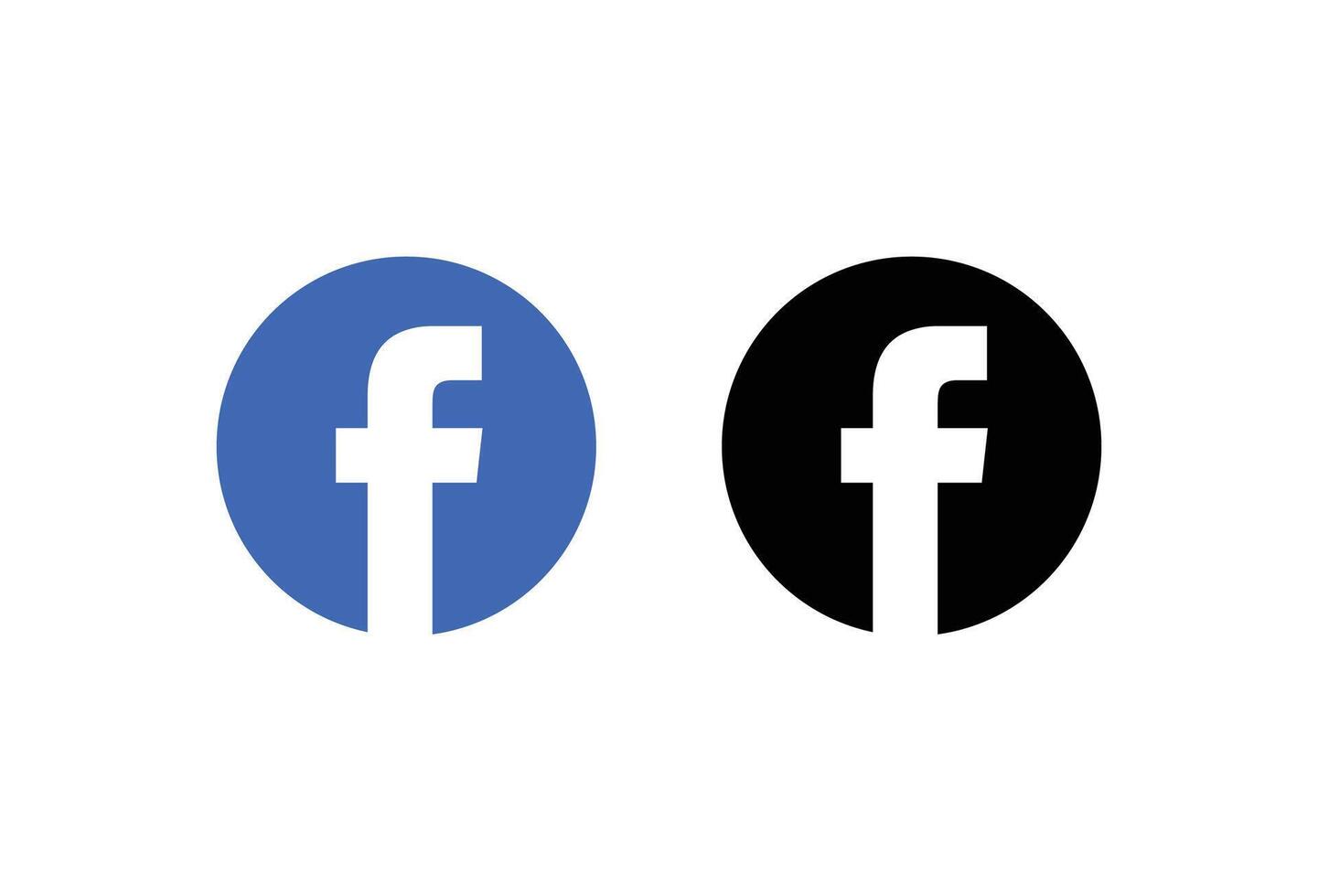 Facebook logo icon vector