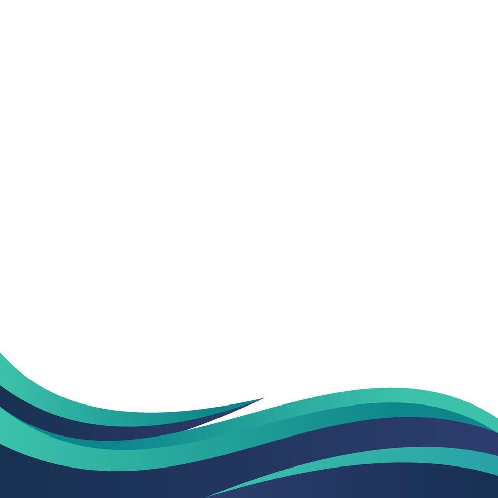 Abstract Modern Curved Footer vector