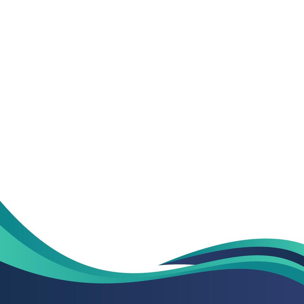 Abstract Modern Curved Footer vector