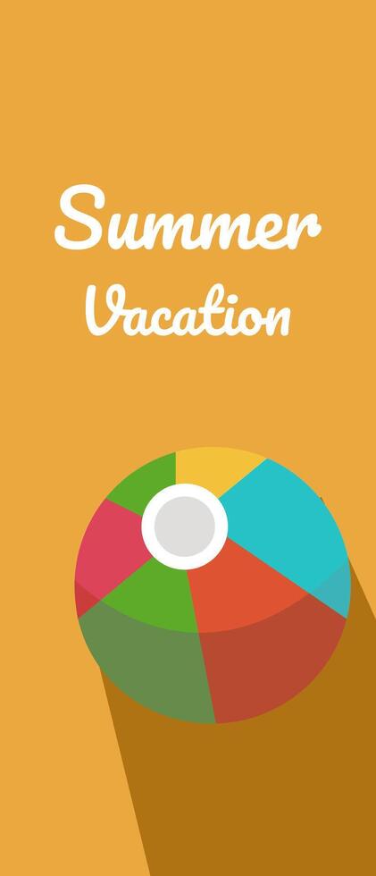 Summer vacation background vector
