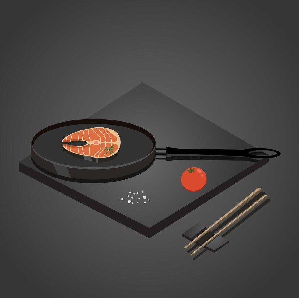 Isometry food and cuisine vector