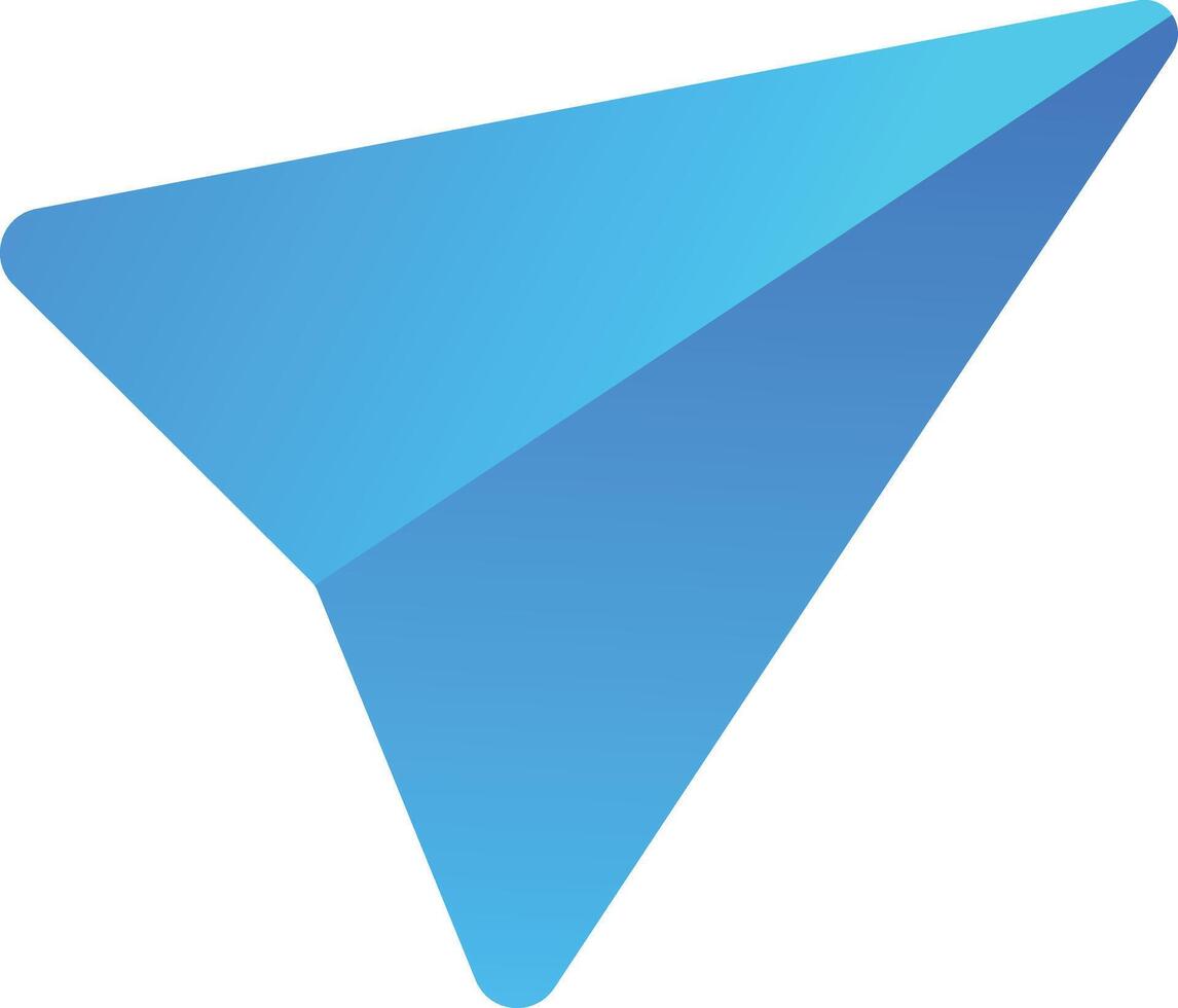 navigation arrow cursor Icon, , flat, gradient, color, illustration, art vector