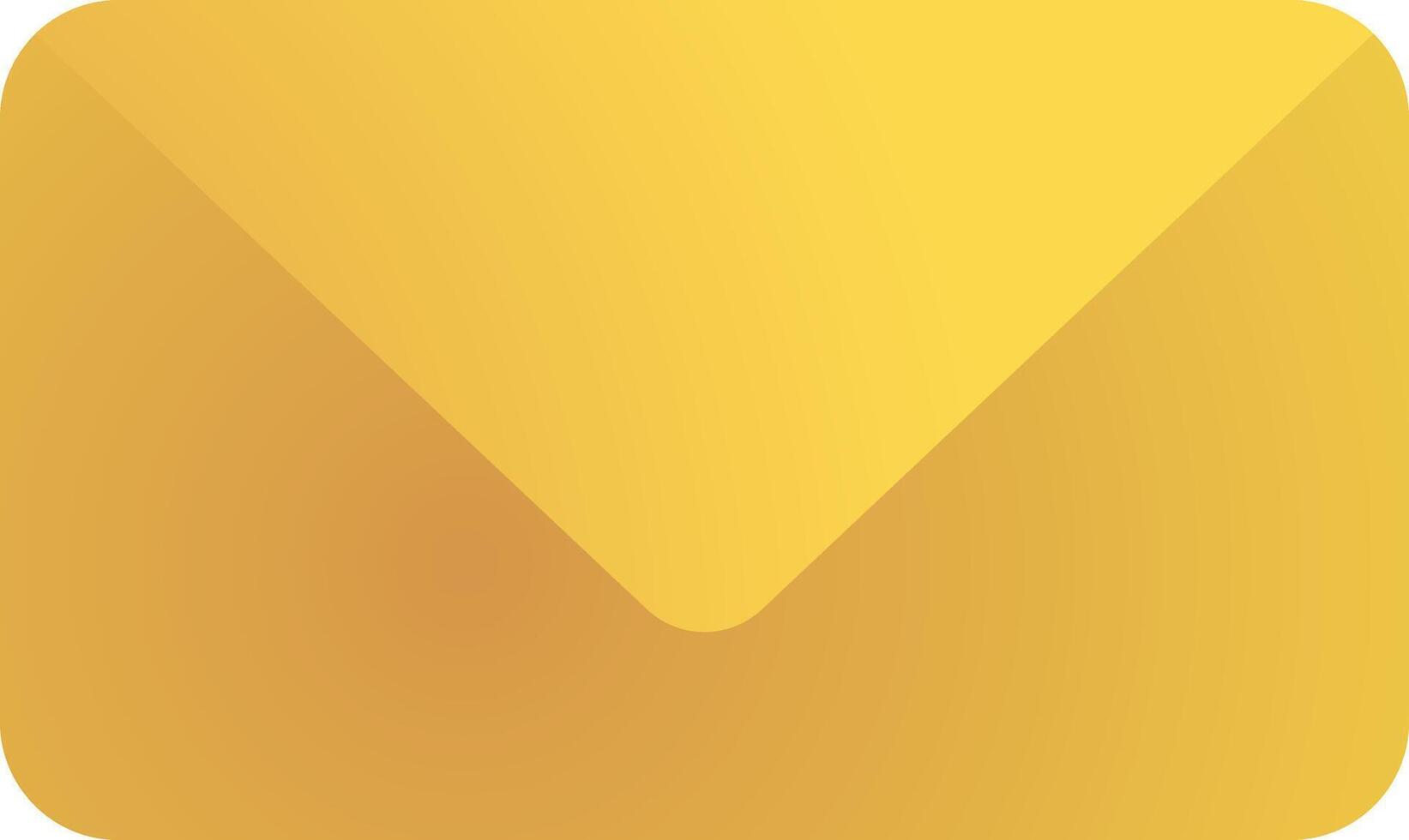 Envelope email icon in , flat gradient style color, illustration, art for design, ui, web, interface vector
