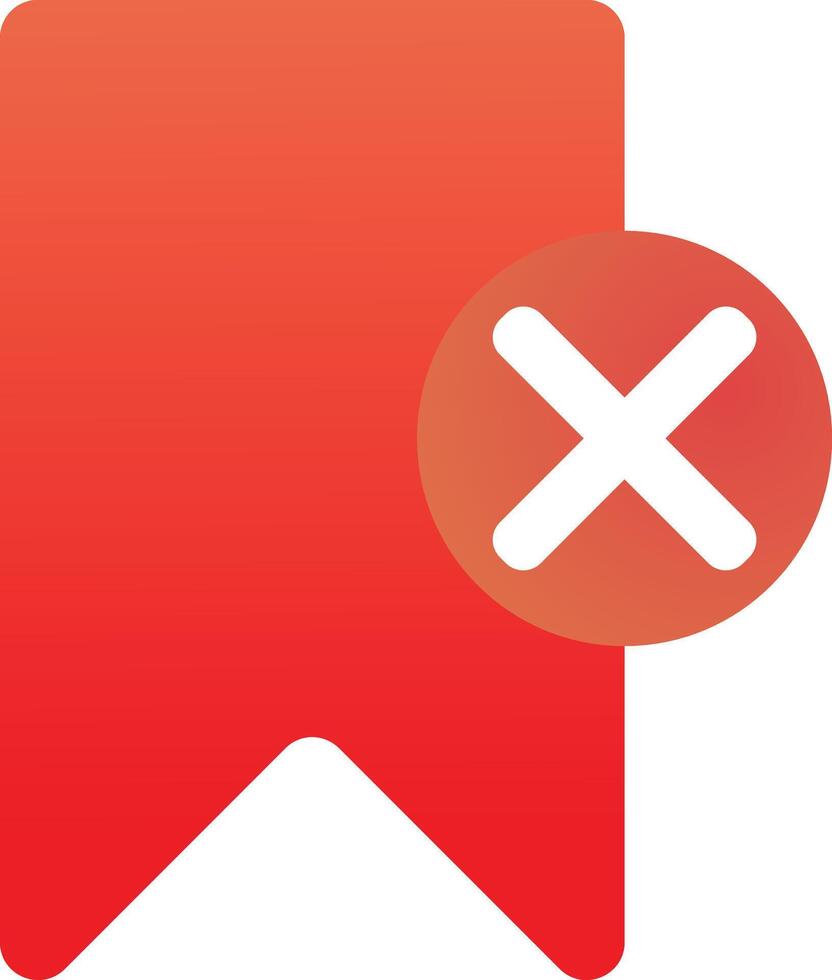 Save Bookmark Icon in , flat gradient style color, illustration, art for design, ui, web, interface vector