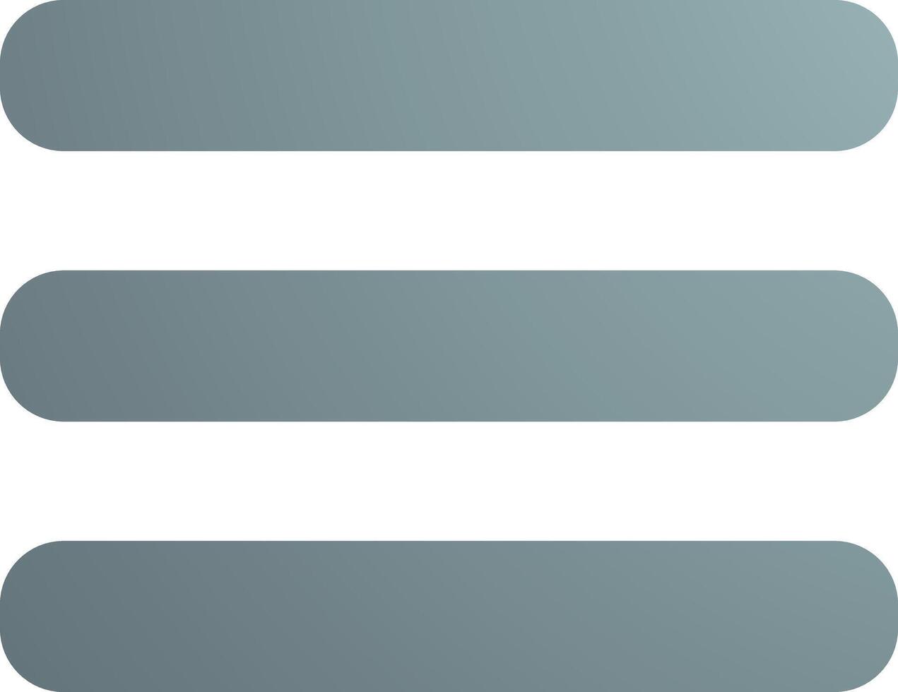 Menu option bar Icon, , flat, gradient, color, illustration, art vector