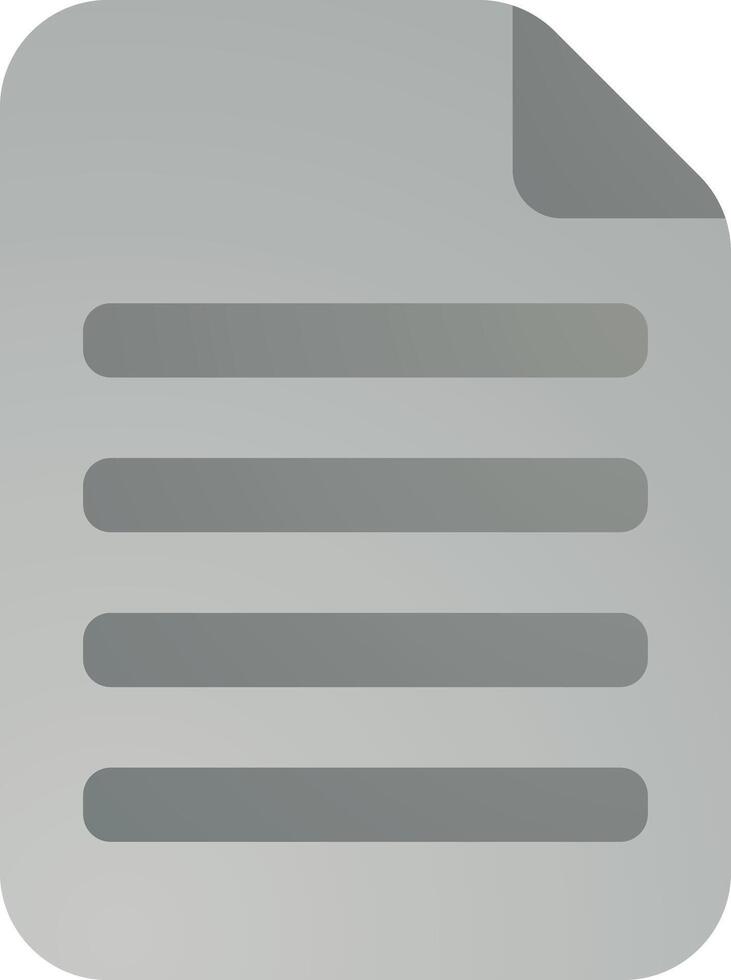 File Dokument Icon in flat gradient style color, illustration, art for design, ui, web, interface vector