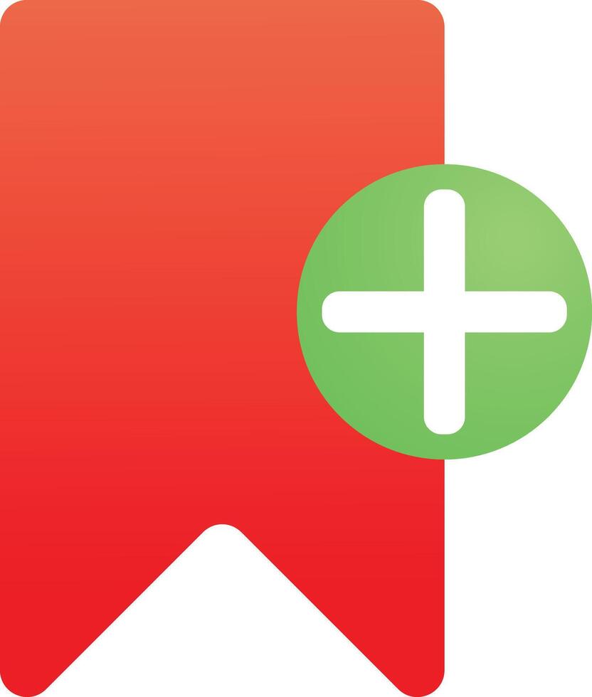 Save Bookmark Icon in , flat gradient style color, illustration, art for design, ui, web, interface vector