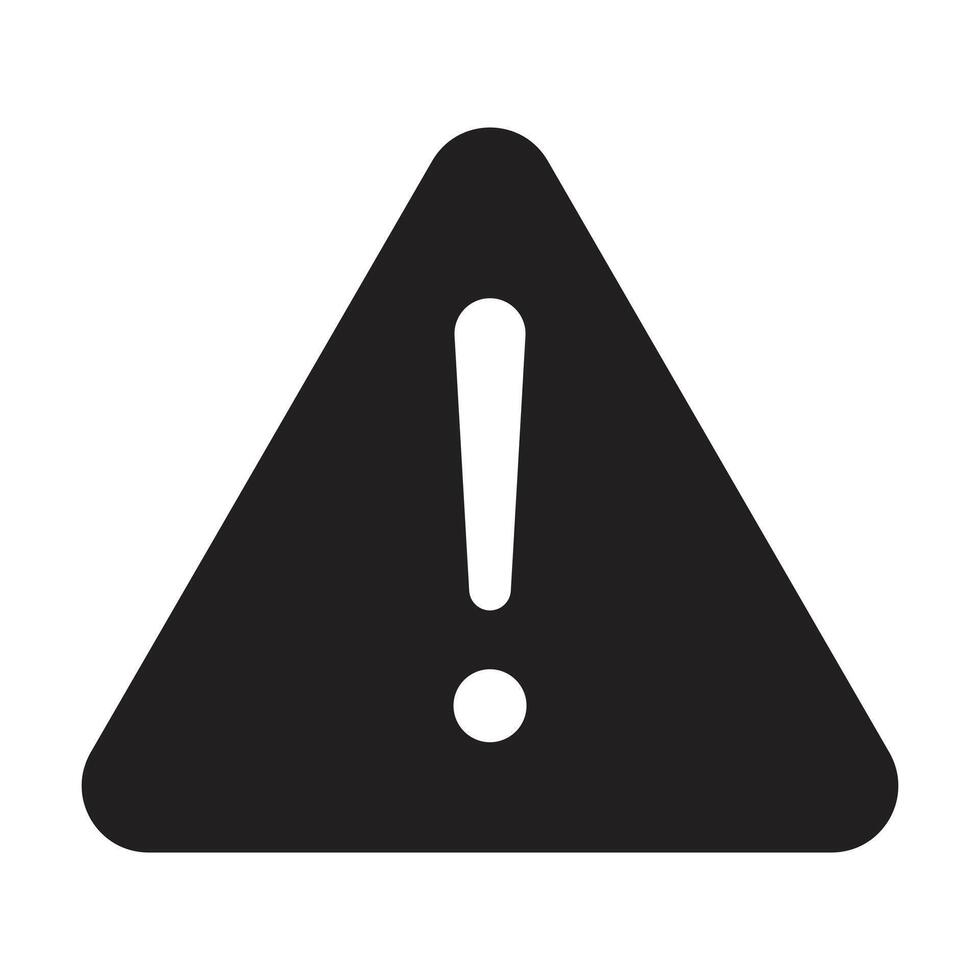 warning sign icon on white background vector