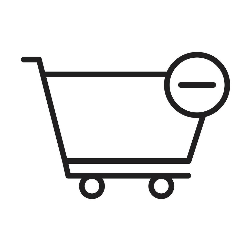 shopping icon on white background vector