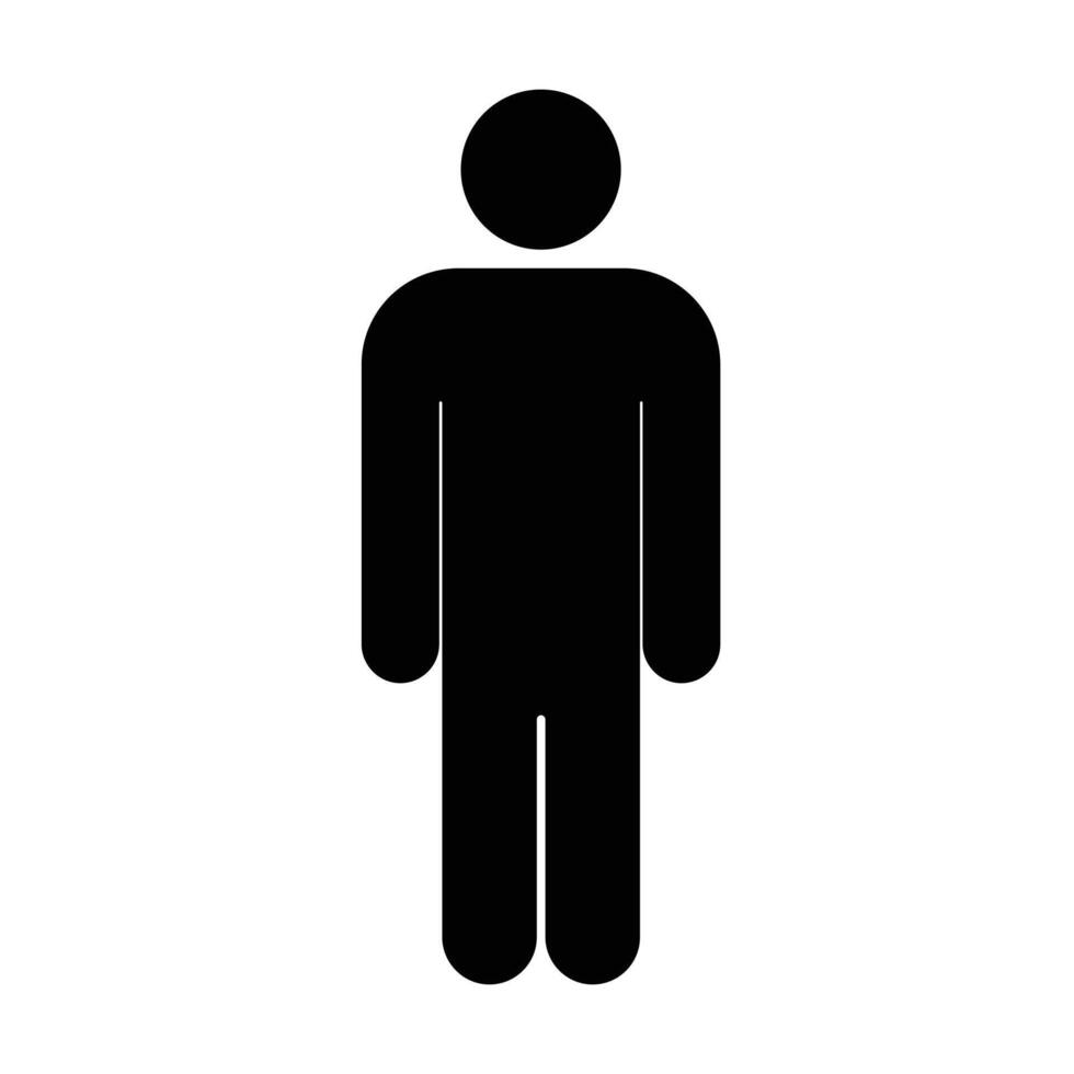 People icon on white background vector