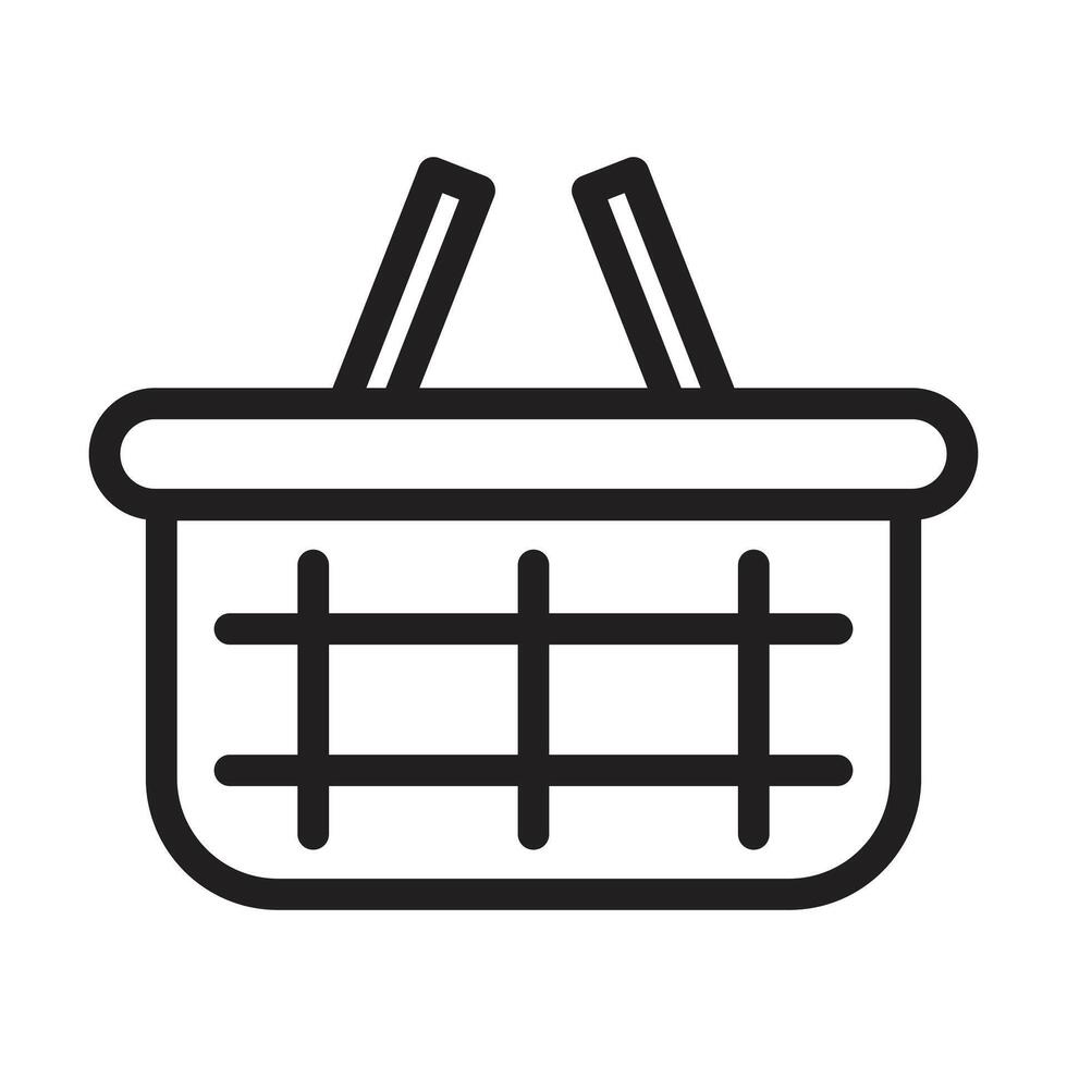 shopping icon on white background vector