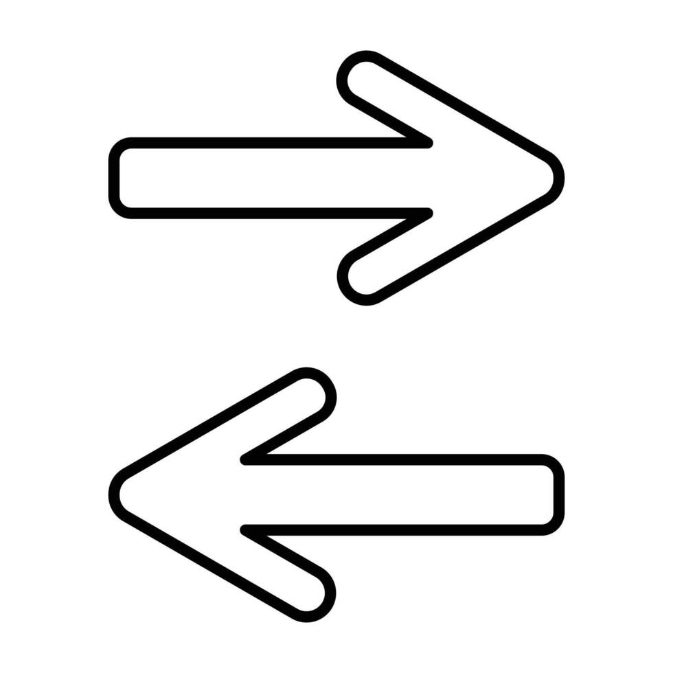 arrow icon on white background vector