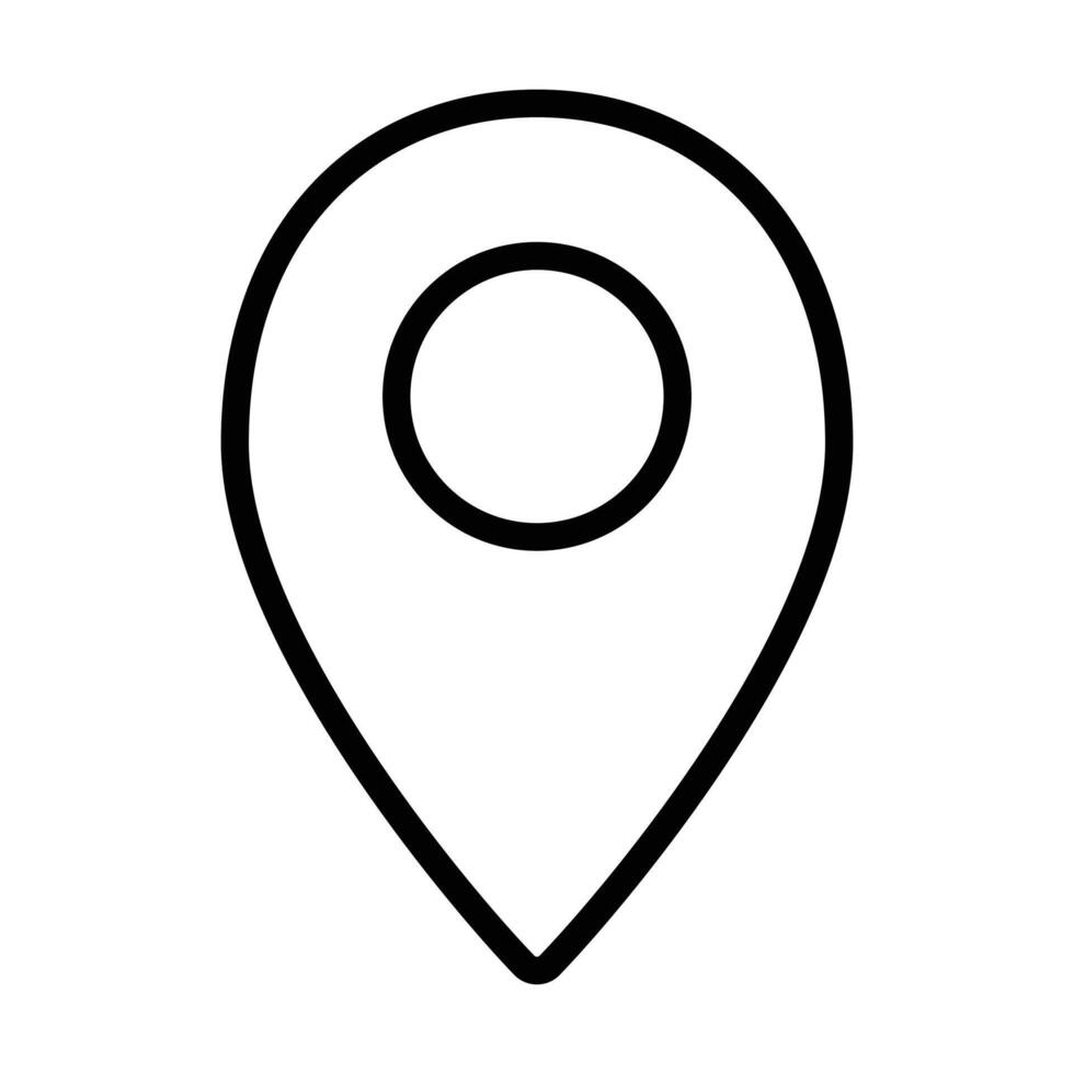 location icon on white background vector