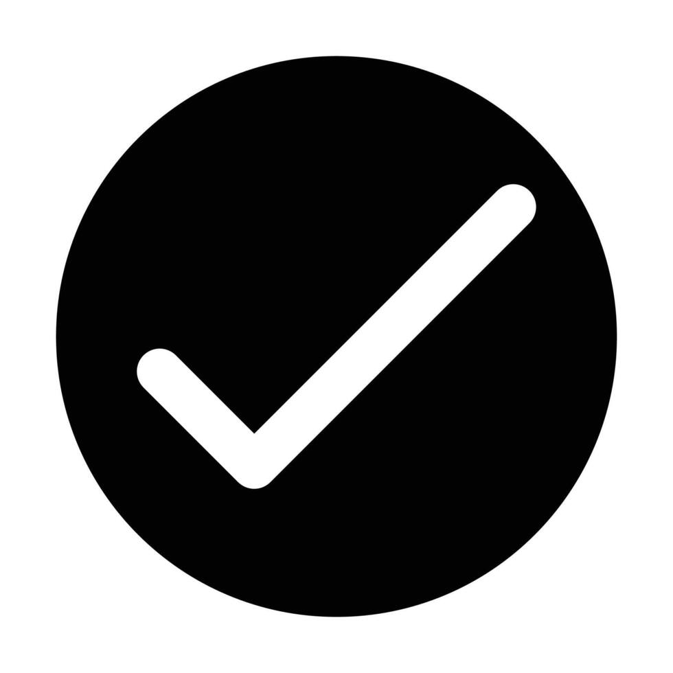 Check box icon on white background vector
