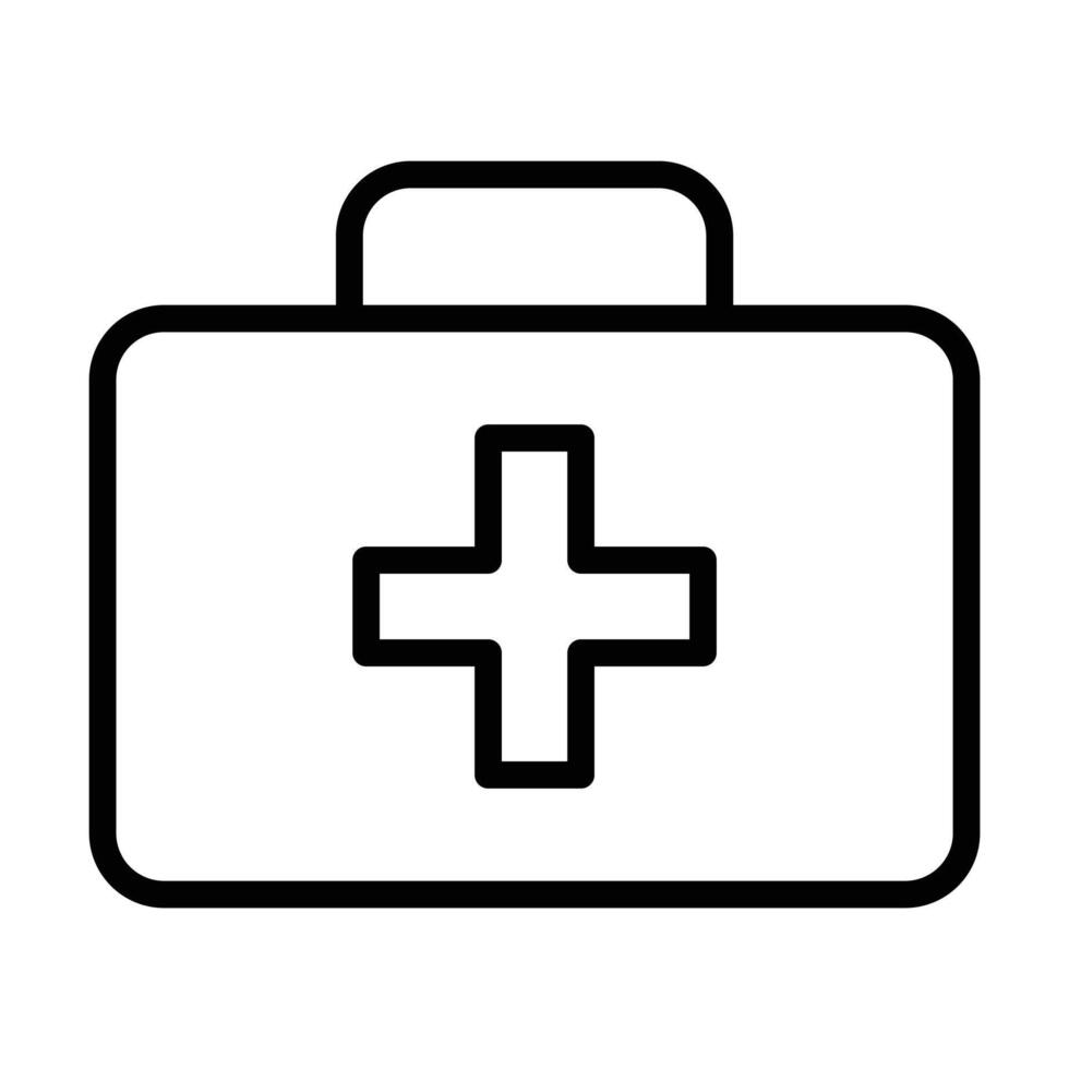 medicine bag icon on white background vector