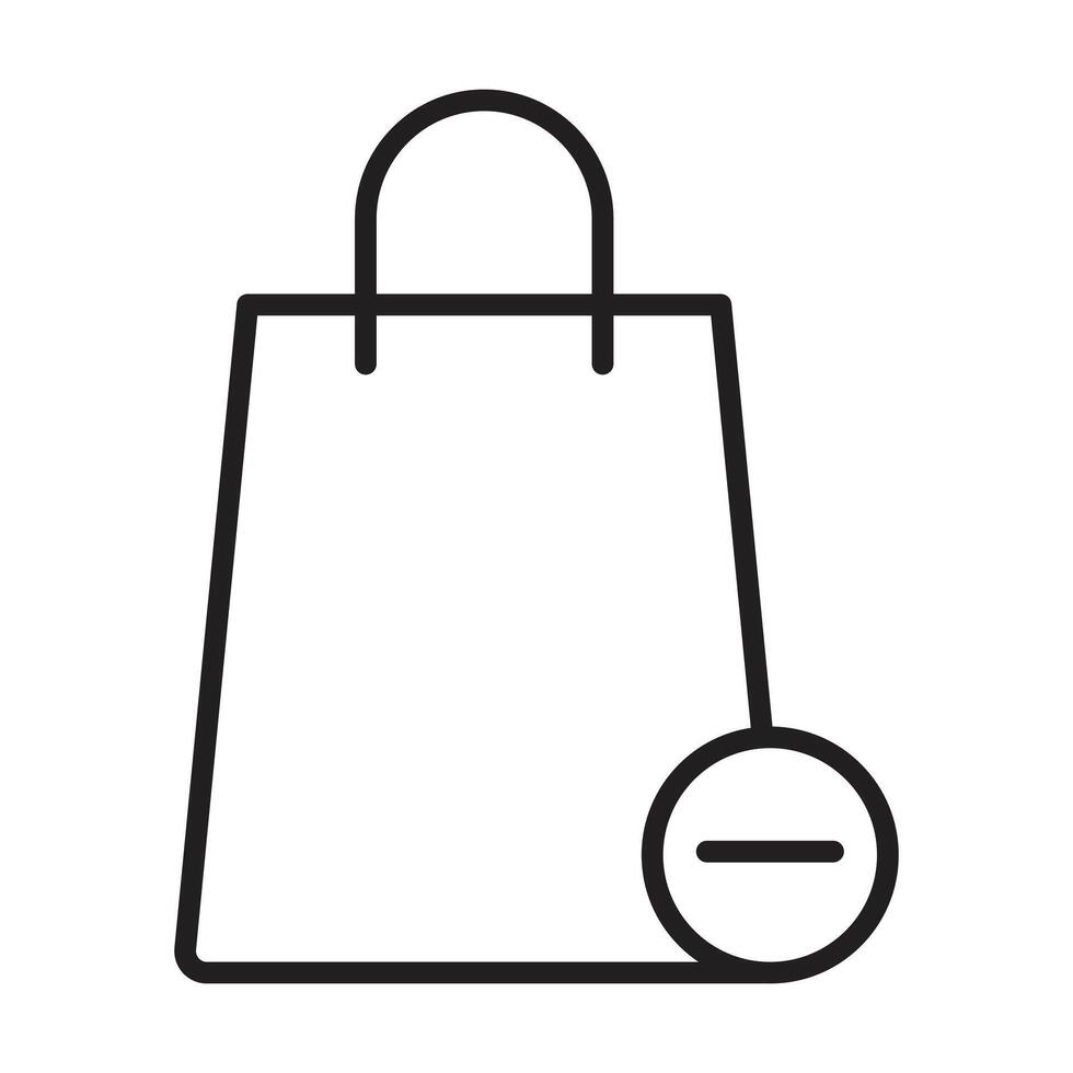 shopping icon on white background vector