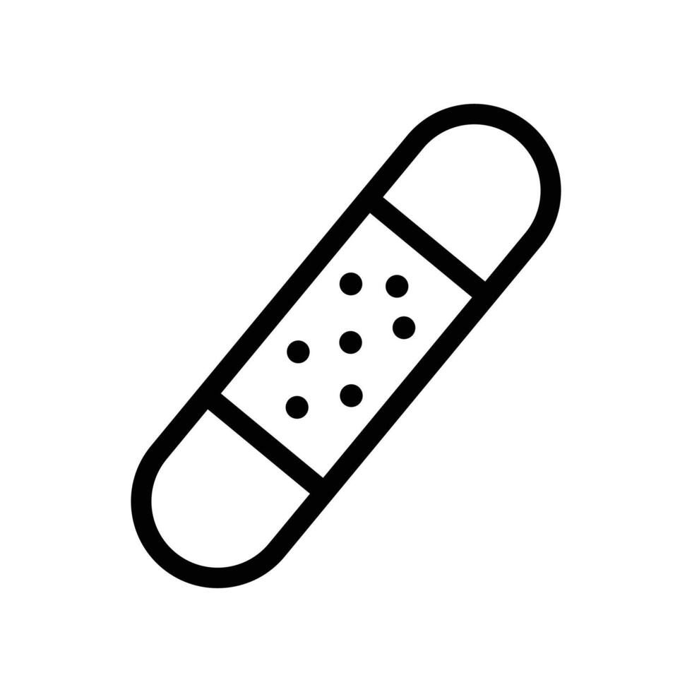 Plaster icon on white background vector