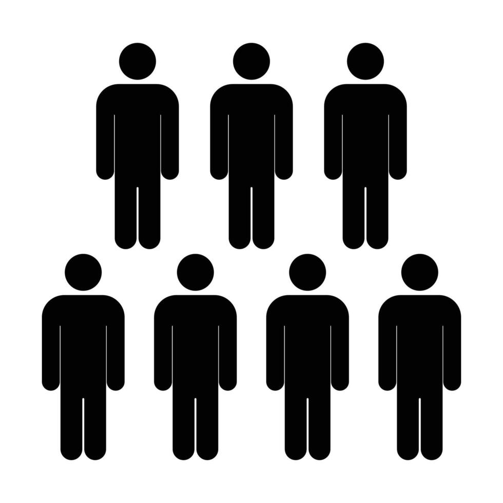 People participants icon on white background vector