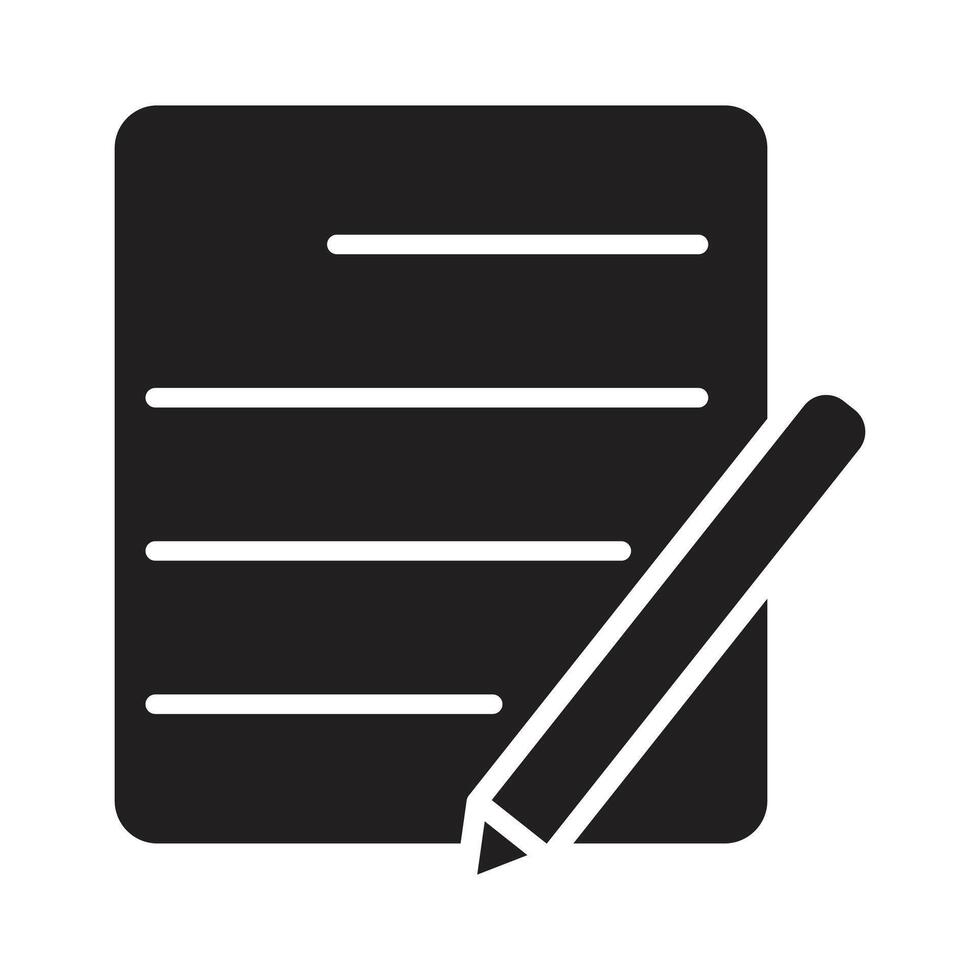 notebook icon on white background vector