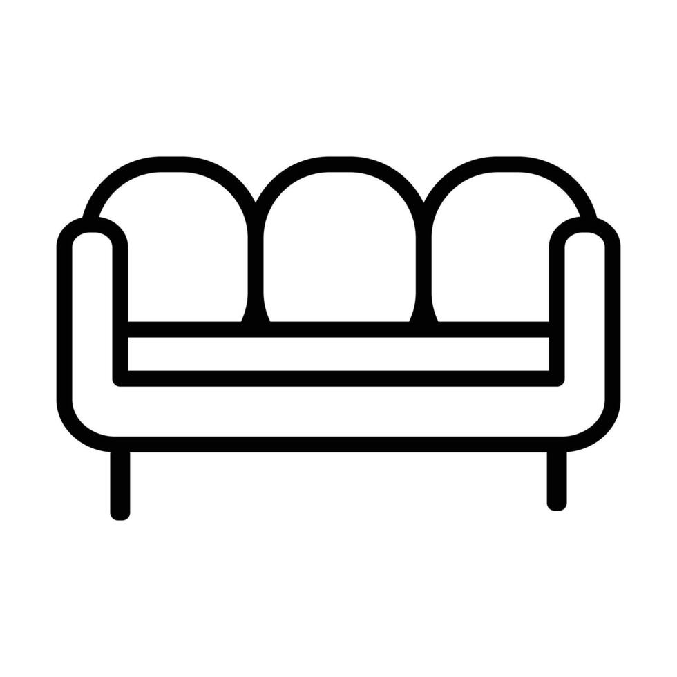 sofa icon on white background vector