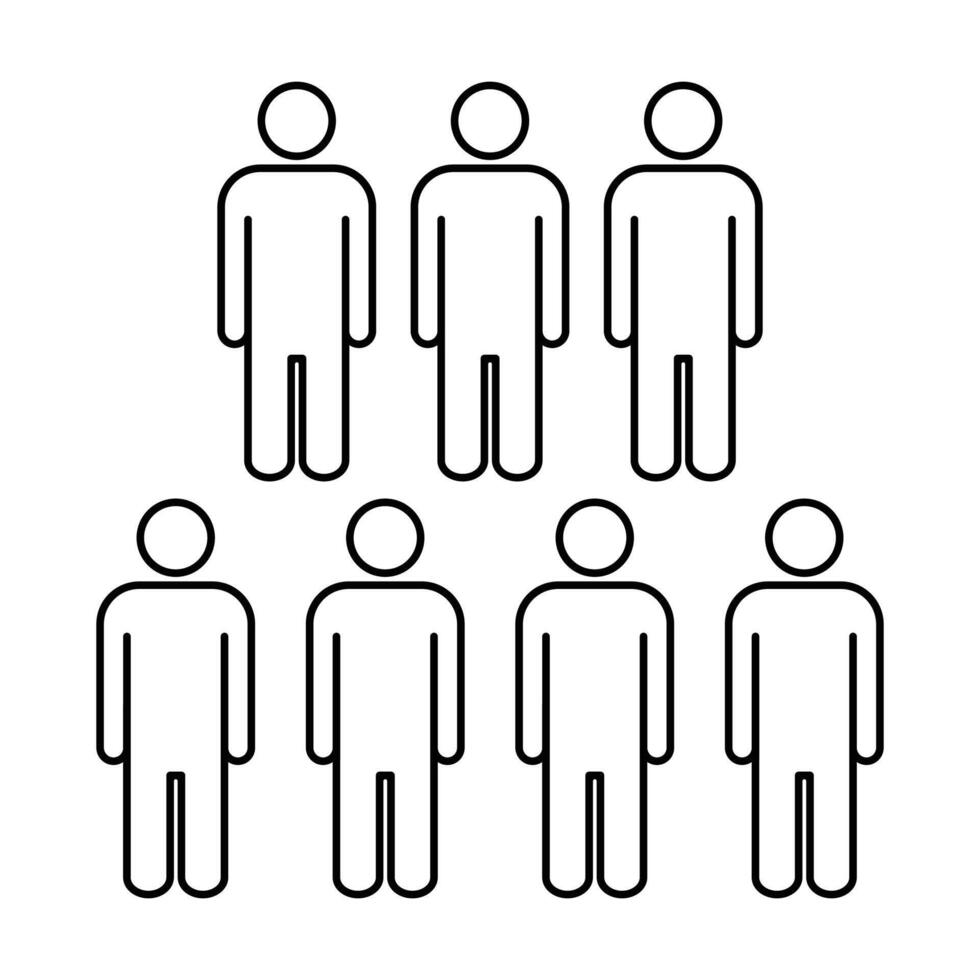 People participants icon on white background vector