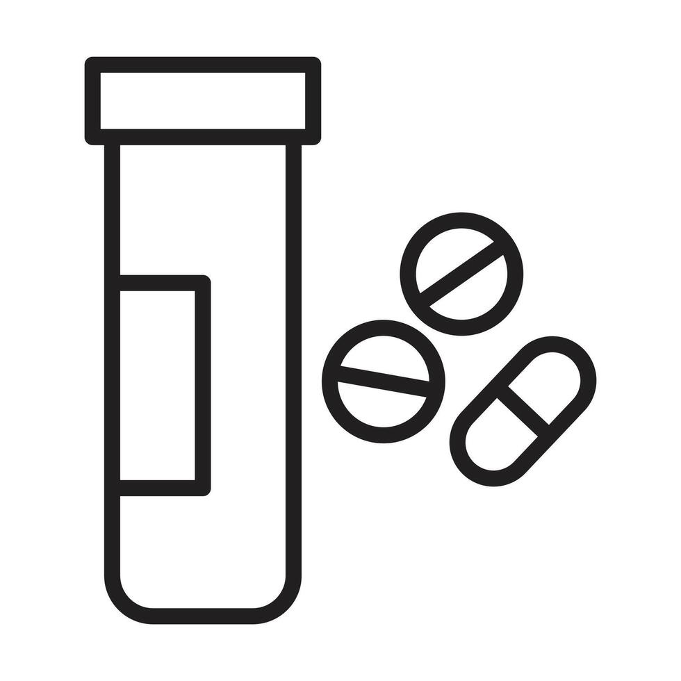 medicine jar icon on white background vector