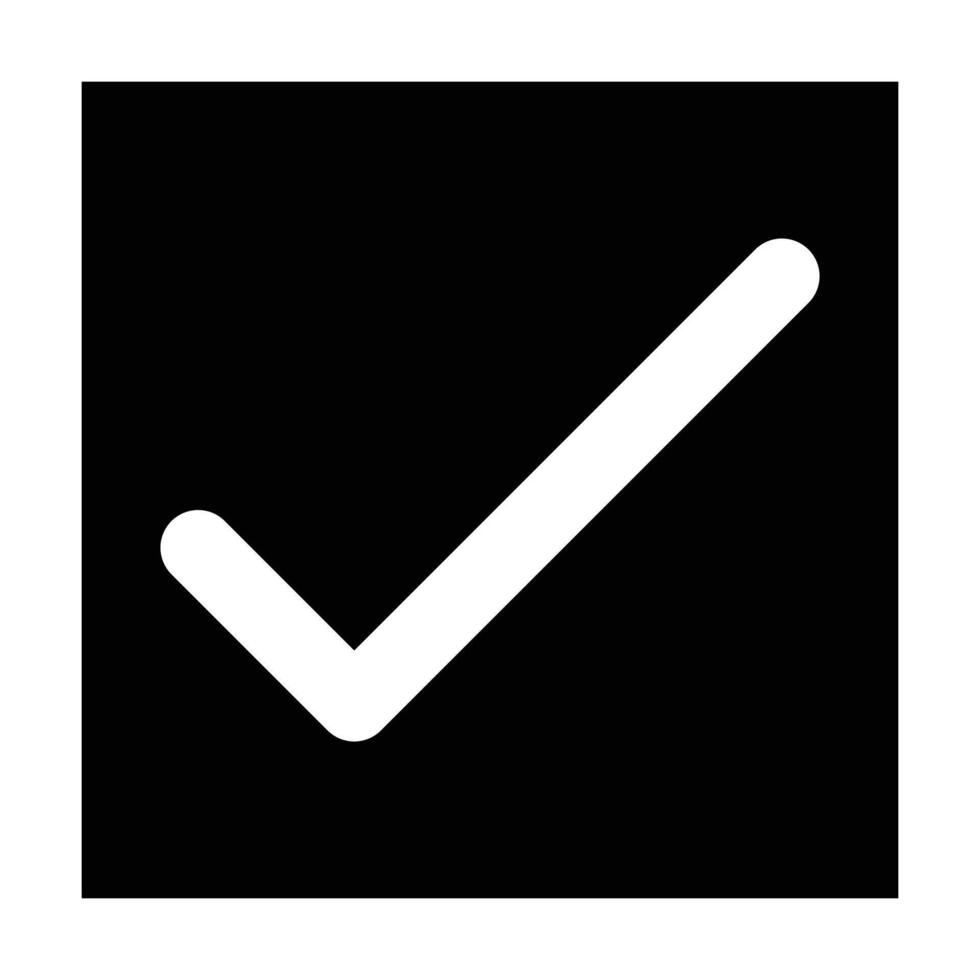 Check box icon on white background vector
