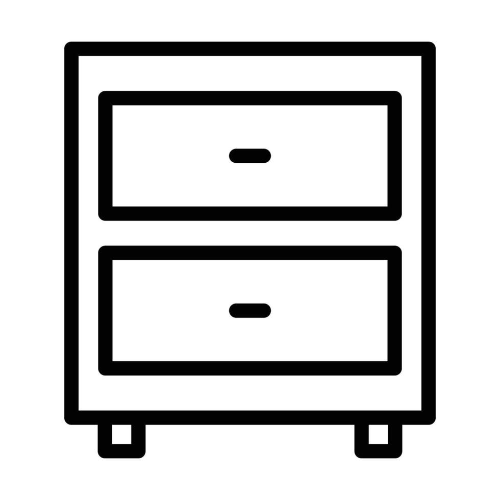 Dressing Table icon on white background vector