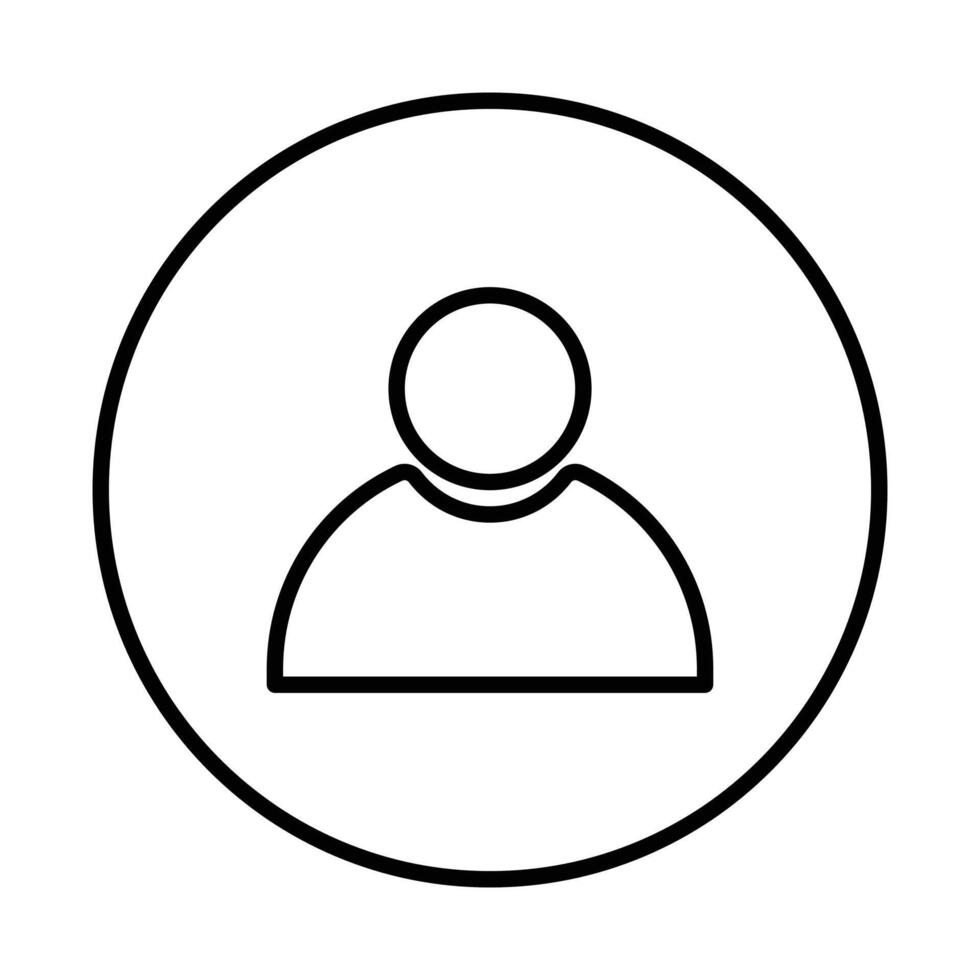 person icon on white background vector