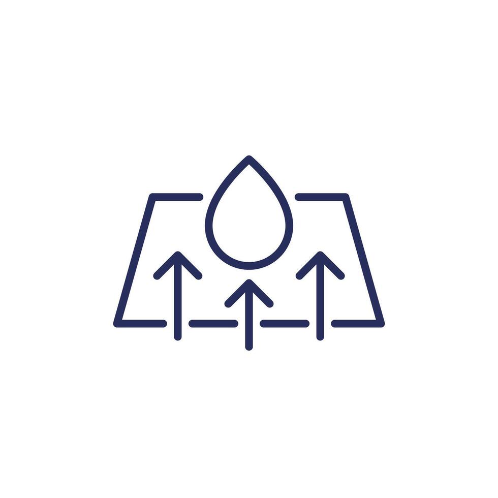 drying line icon on white vector