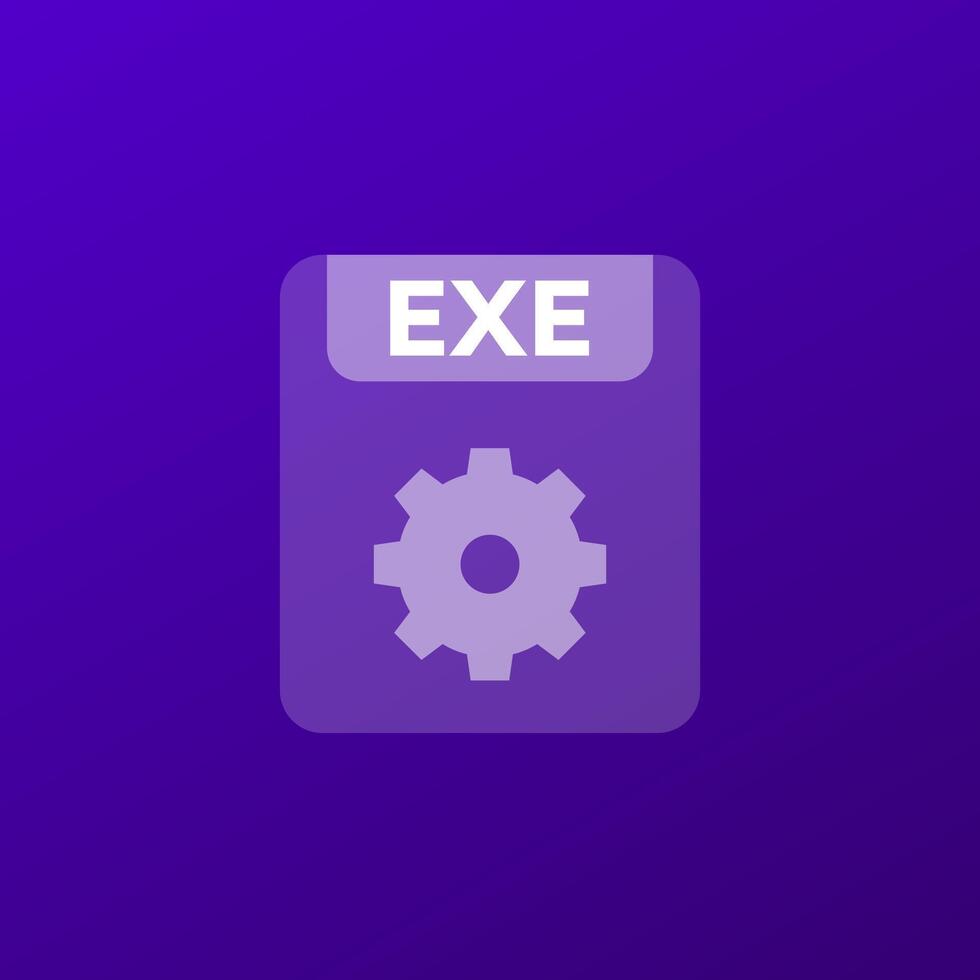 exe file icon, transparent design 48062616 Vector Art at Vecteezy