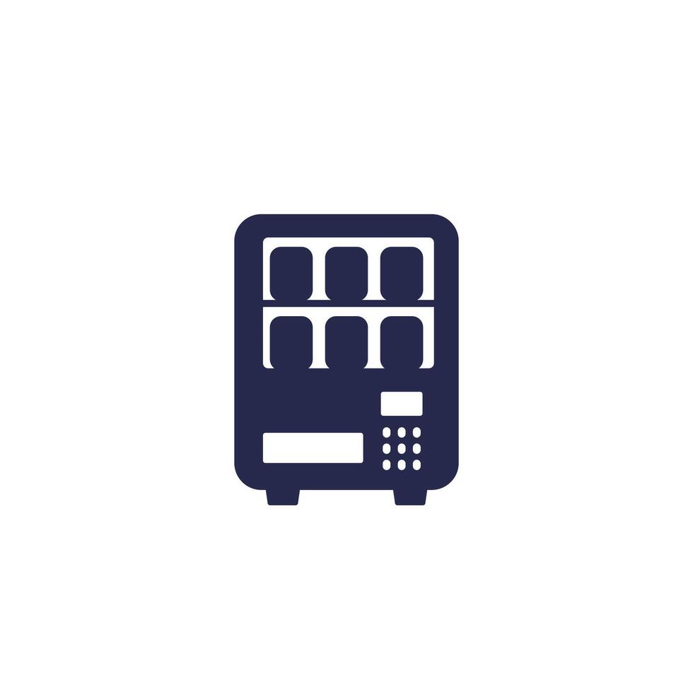 vending machine icon on white vector
