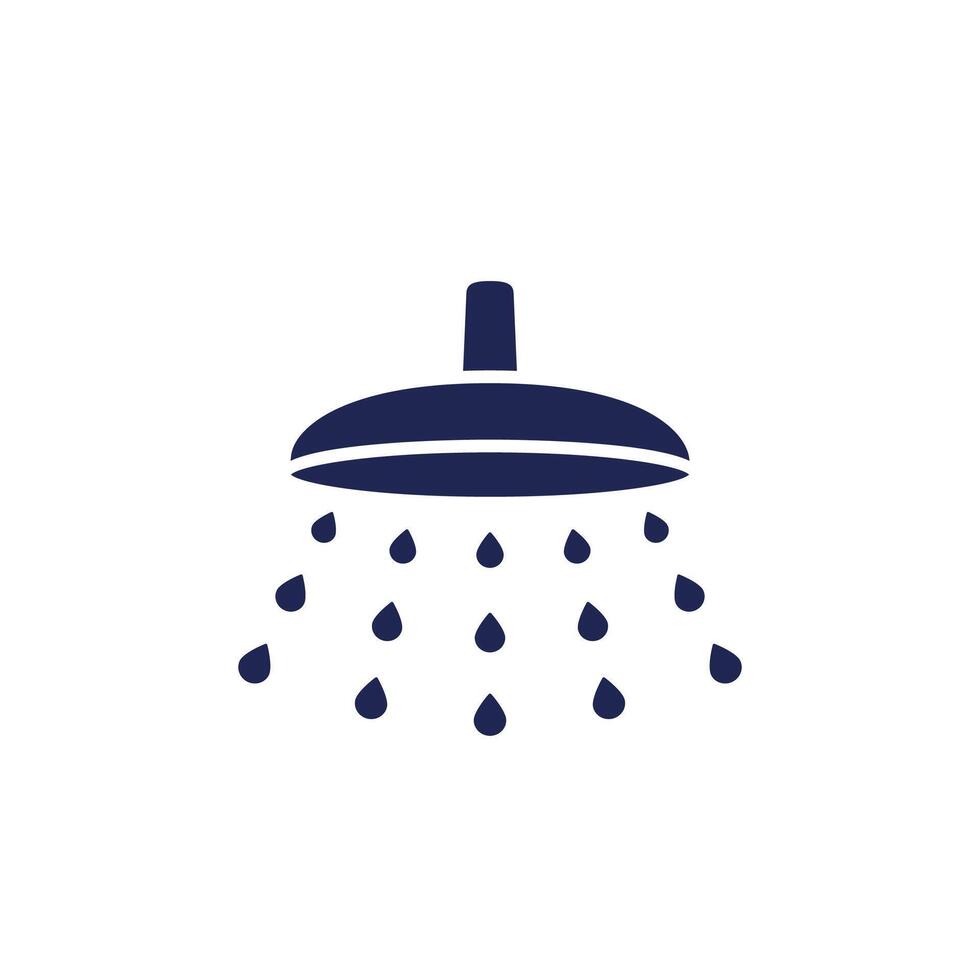 shower or showerhead icon on white vector