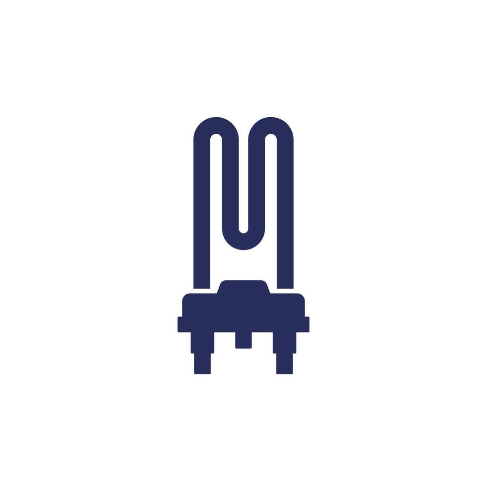 heating element icon on white vector