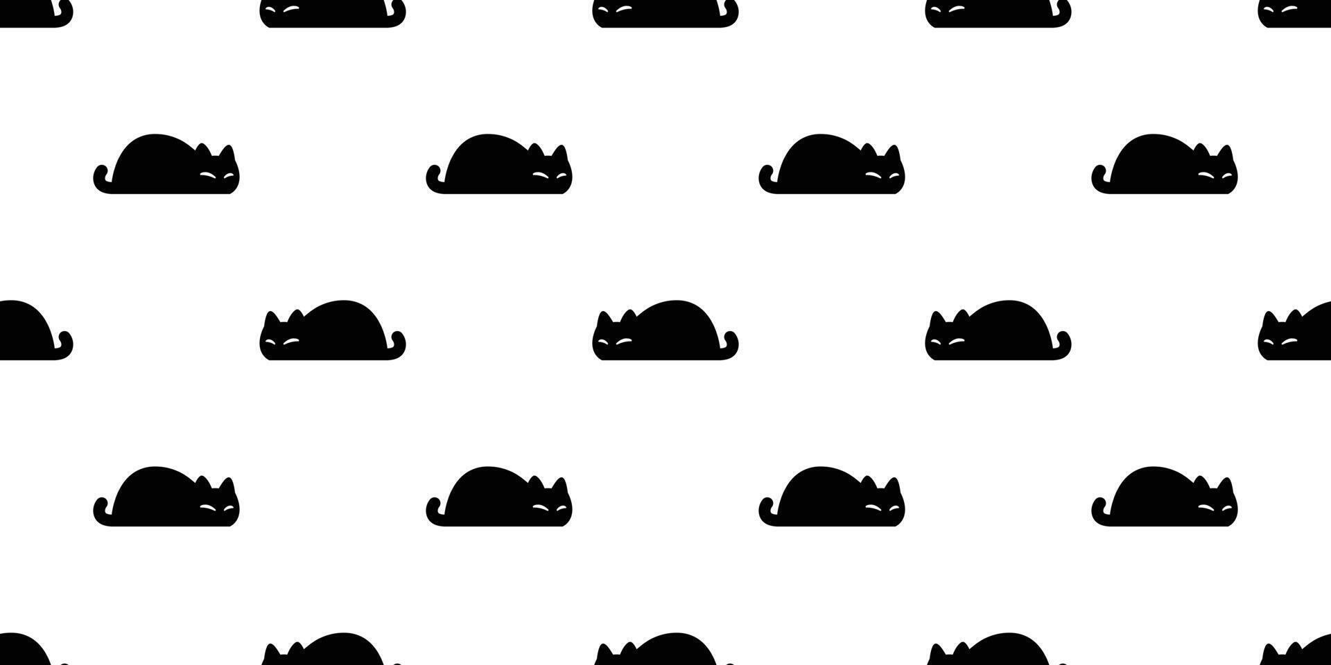 cat seamless pattern kitten calico sleeping neko breed character cartoon pet tile background repeat wallpaper gift wrapping paper animal doodle illustration vector