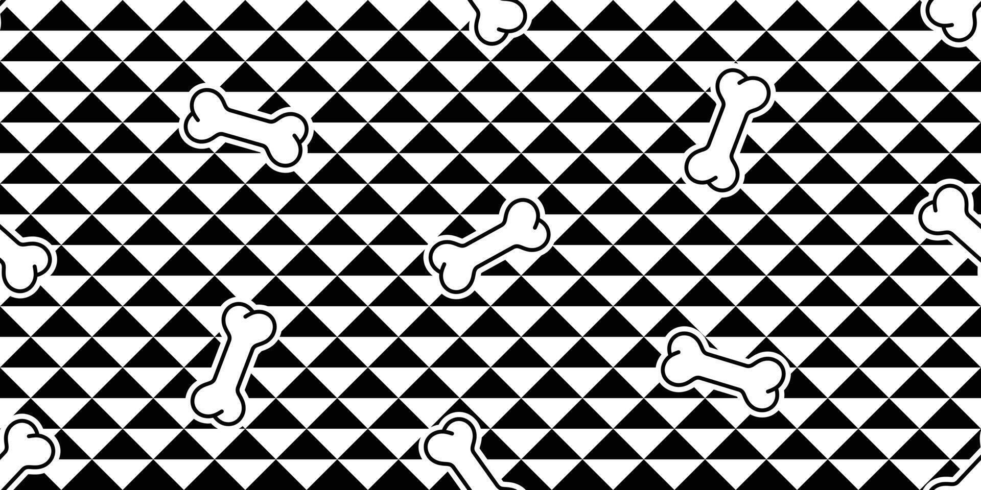 dog bone seamless pattern triangle cat footprint checked french bulldog puppy kitten pet breed halloween cartoon doodle isolated repeat wallpaper tile background illustration design clip art vector