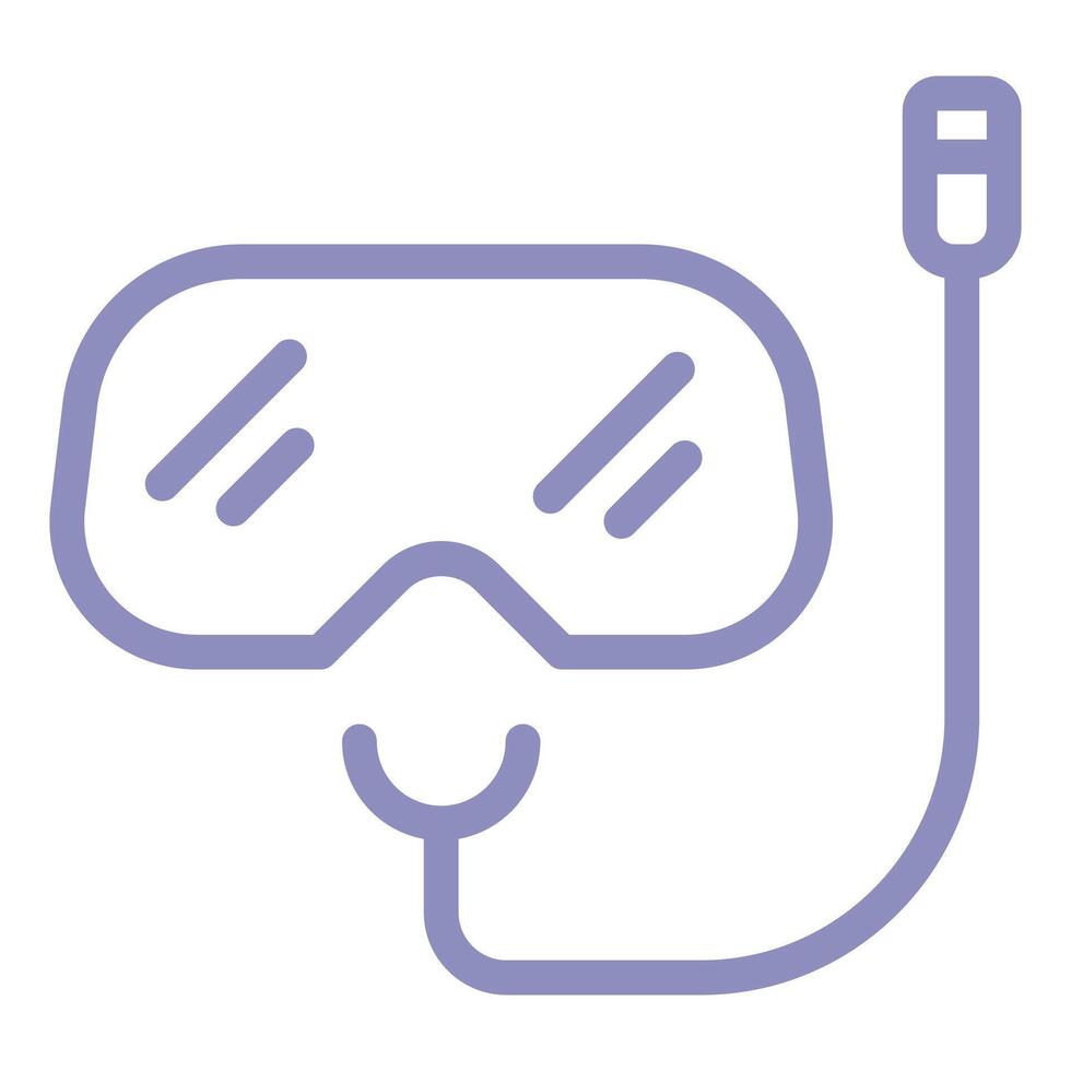Diving Mask and Snorkel vector