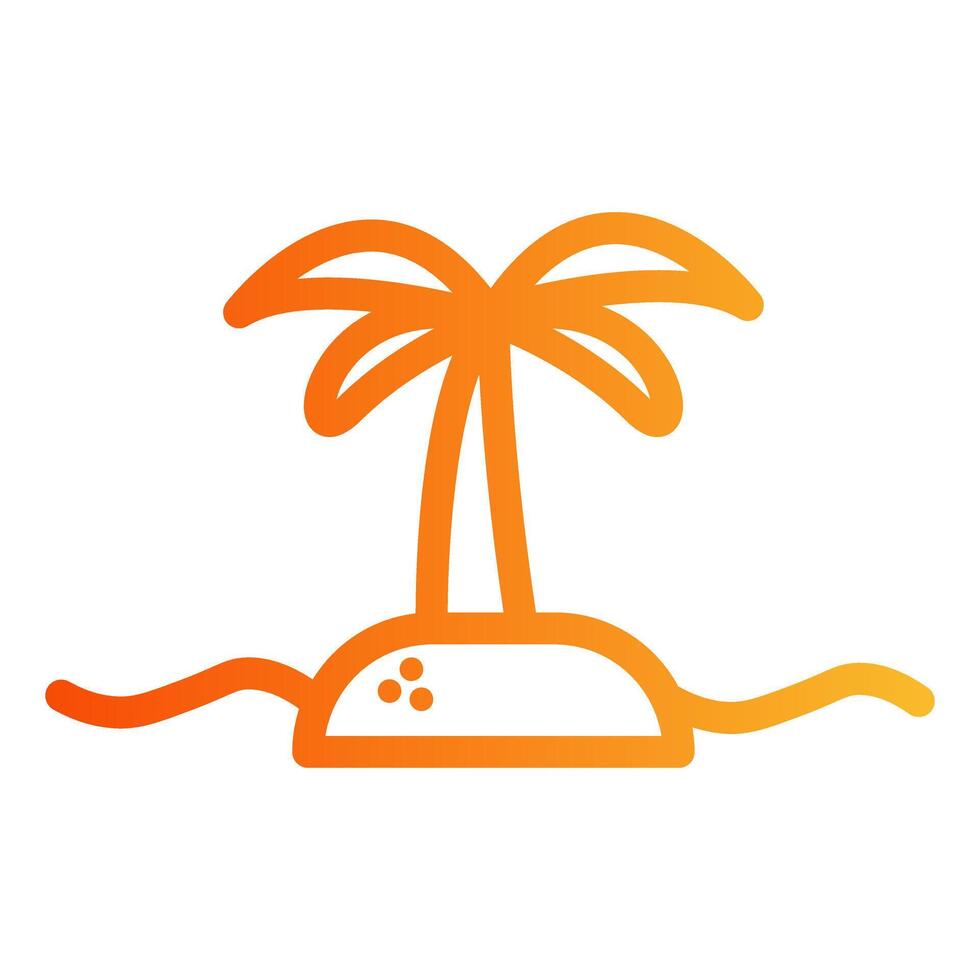 Palm Tree Island vector