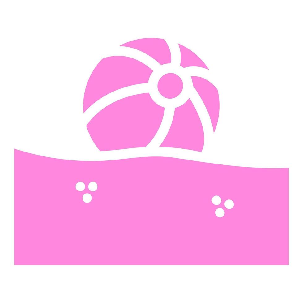 Beach Ball on Sand vector