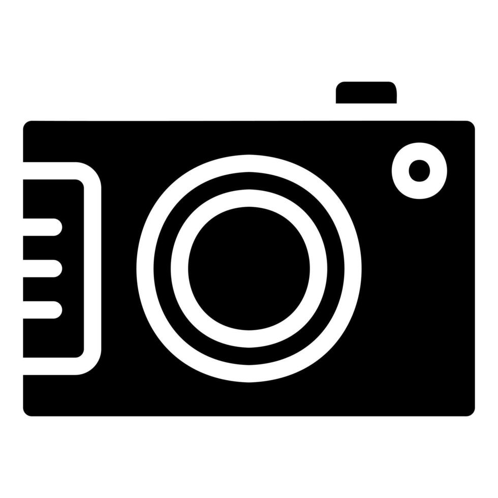 Camera Glyph Icon vector