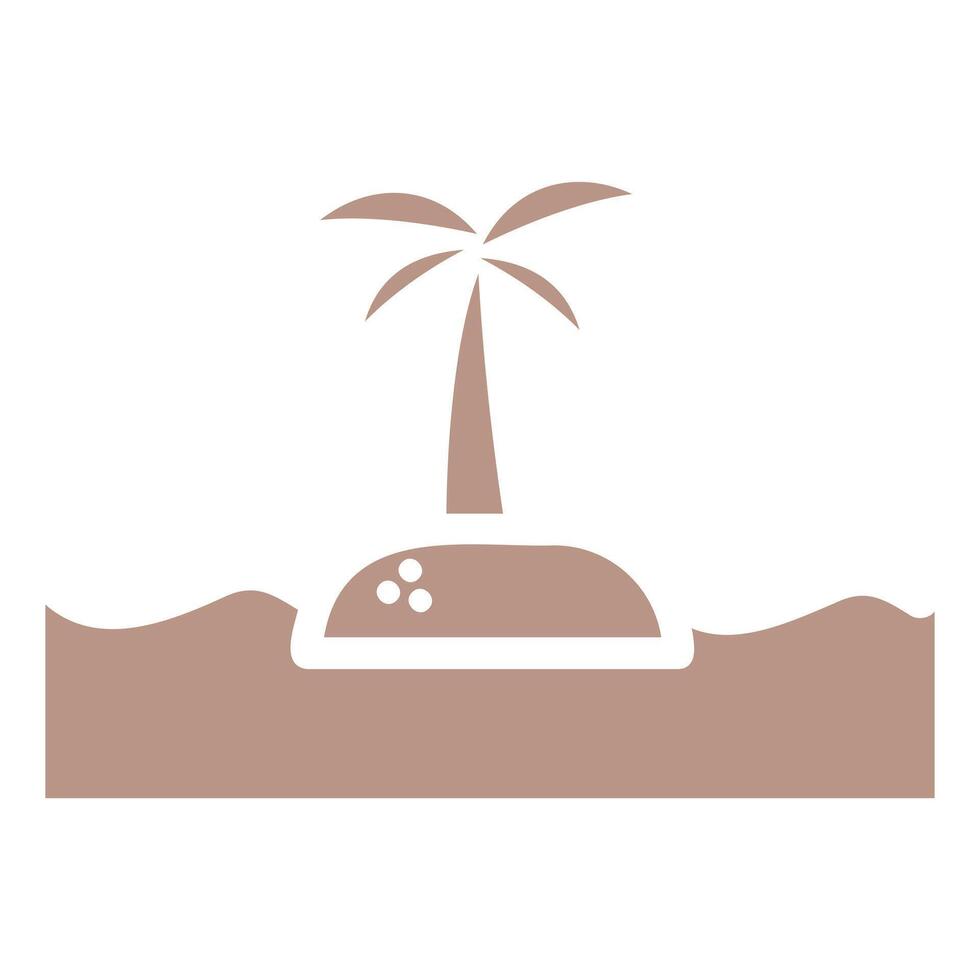 Palm Tree Island vector