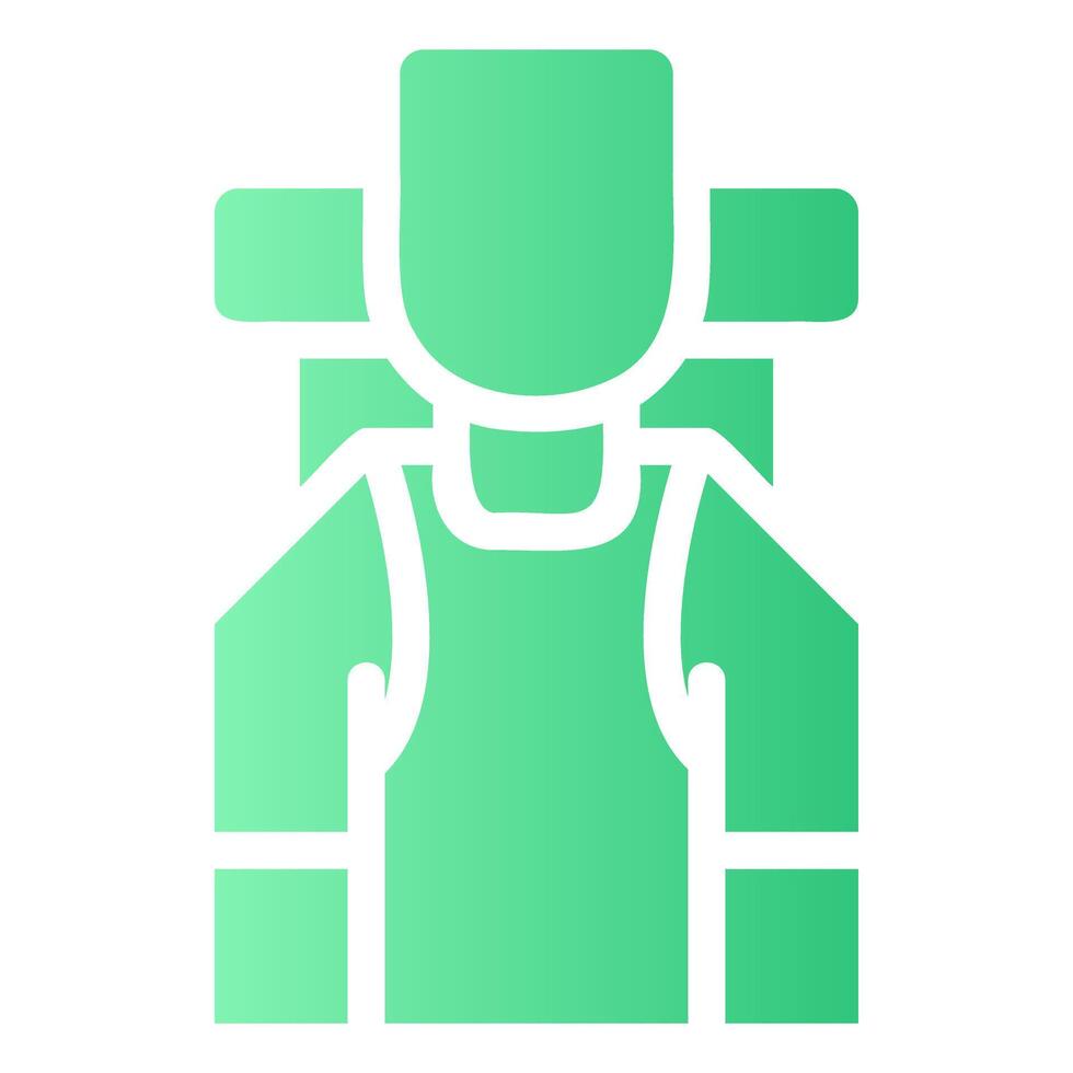 Backpacker Glyph Gradient Icon vector