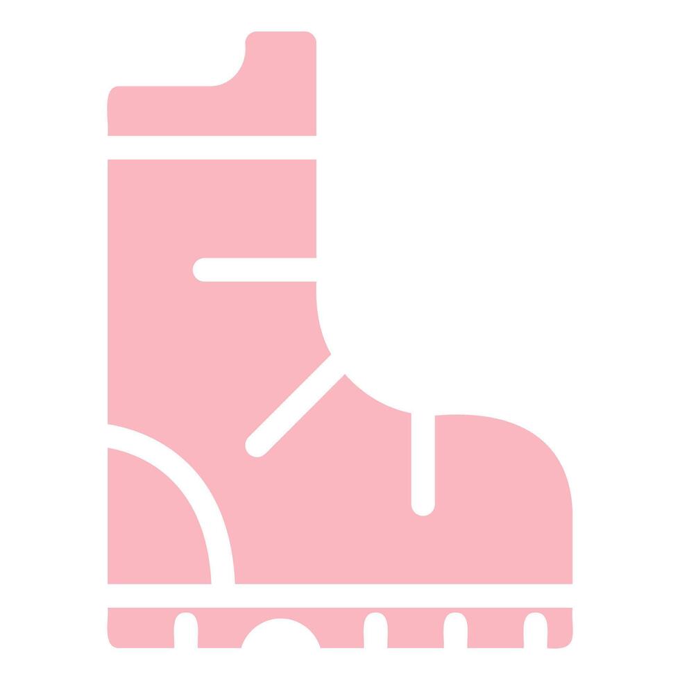 Pink Boot Icon vector