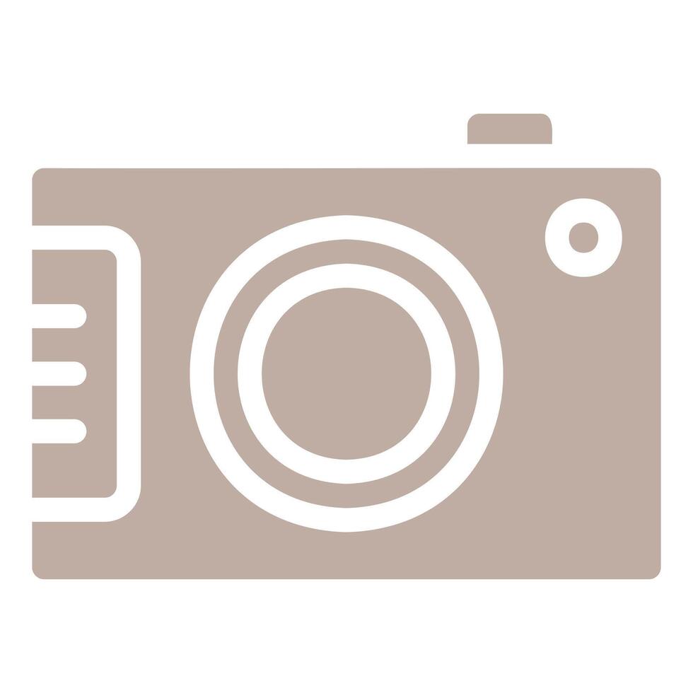 Camera Icon Glyph Fill Icon vector