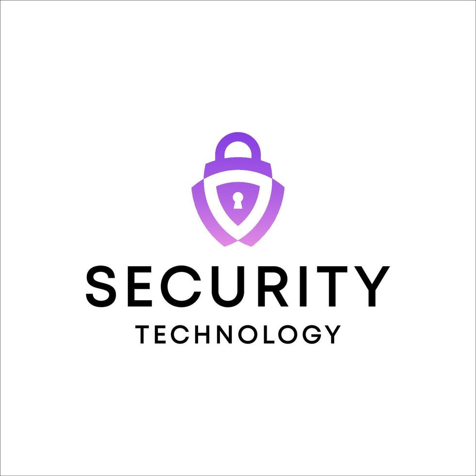 security technology data sheld logo vector