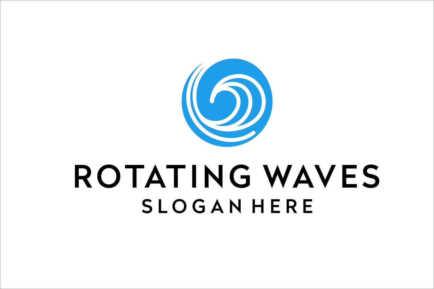 modern circle wave symbol logo design inspiratioN vector