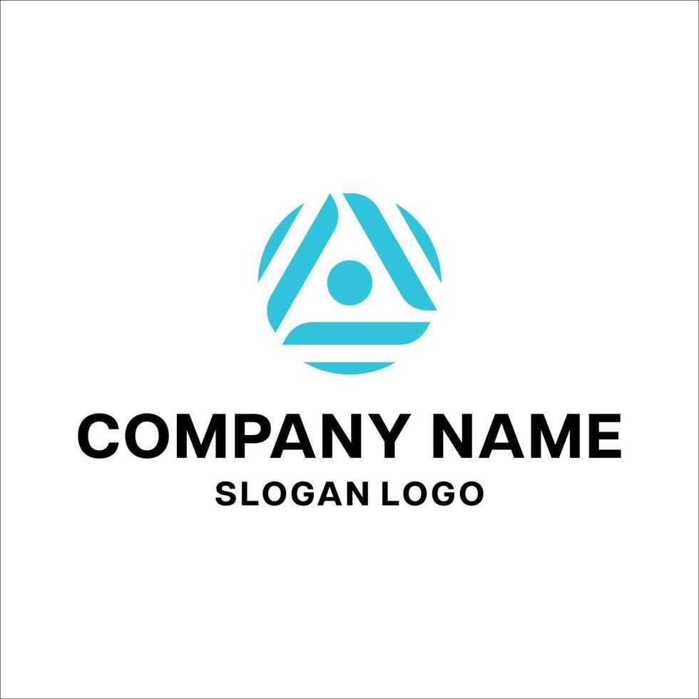 Letter A and people Logo Template Design , Emblem, Design Concept, Creative Symbol, Icon vector